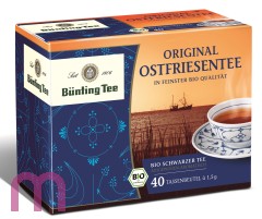 Bünting Tee Original Ostfriesentee 40 x 1,5g Teebeutel, Bio